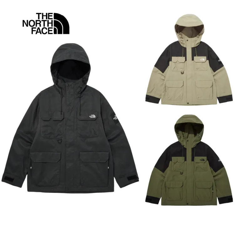 THE NORTH FACE/北面多口袋工装防风防水拉链连帽冲锋衣夹克外套