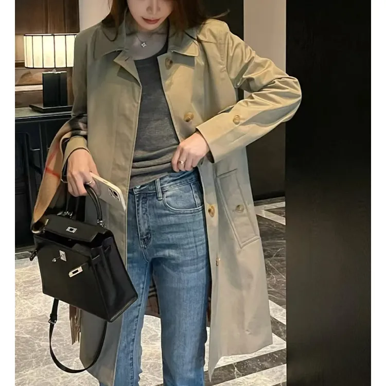 BW高档风衣外套女2025春秋新款“卡姆登”滑铁卢切尔西轻便休闲大衣