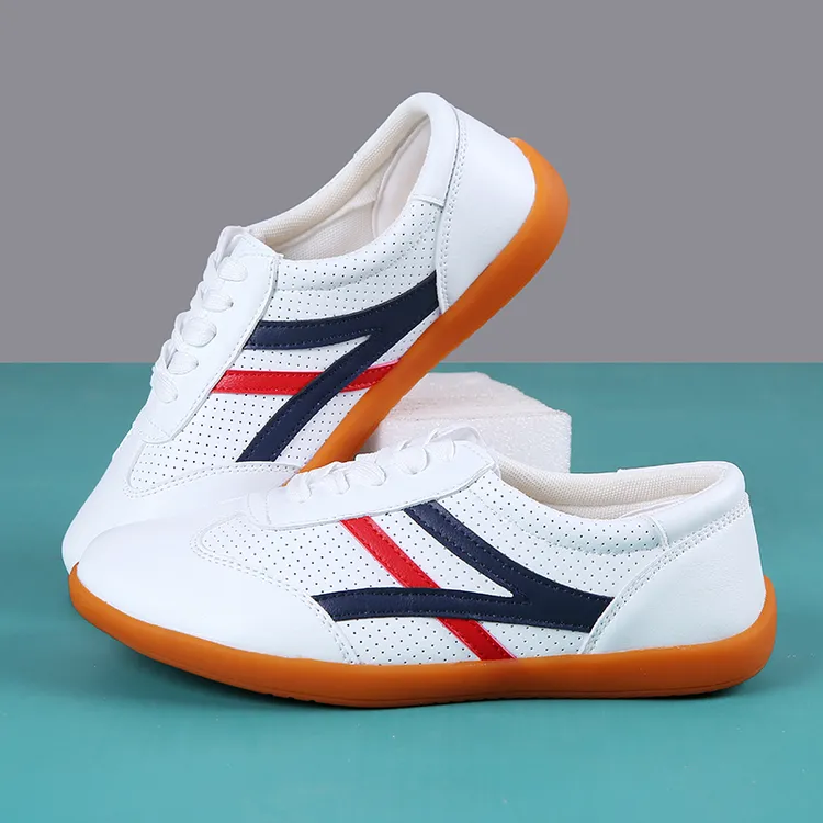 陈家沟新款太极鞋高端纯手工女真皮武术练功鞋男款软底太极拳