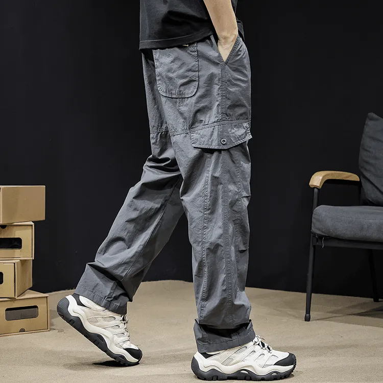jeep吉普高端工装休闲裤男春秋新款男士运动速干裤子美式潮牌男裤