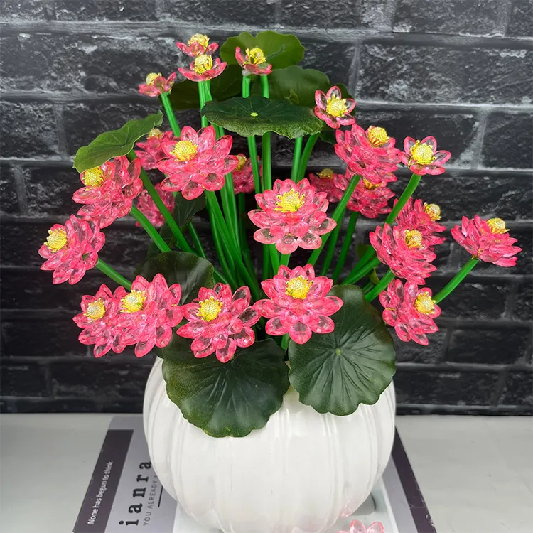 水晶荷花手工DIY材料包 制作