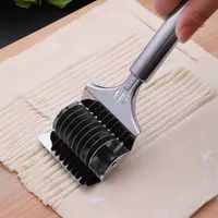 洁思奥家用切面器不锈钢家用滚面刀切面刀香葱切面条切厨房工具