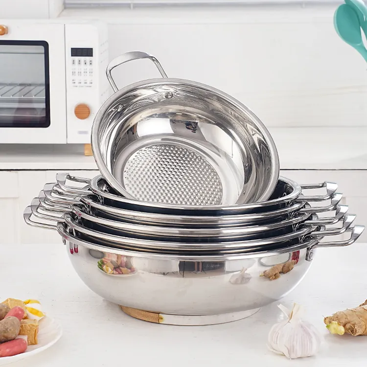 不锈钢火锅特厚电磁炉通用火锅加厚底火锅盆清汤盆大容量商用火锅