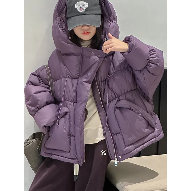 K27259孙小美KIDS花苞式女童羽绒服2024冬装新款加厚保暖连帽外套