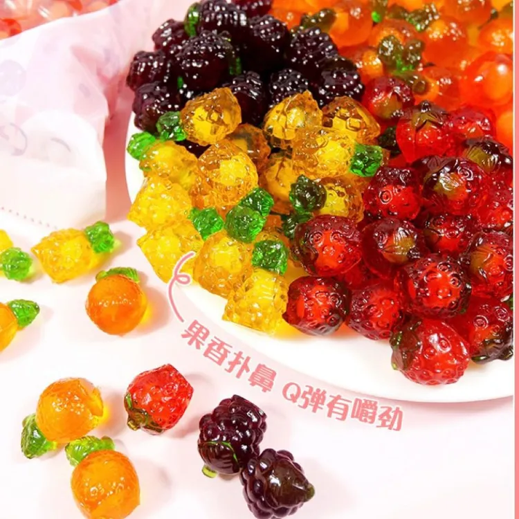【阿斯塔特】软糖酸砂橡皮糖罐装零食QQ糖乳酸菌剥皮双层奶条糖果