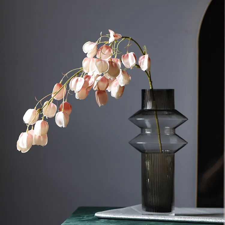 qingxiqianshui/清溪浅水简约高品仿真灯笼花客厅卧室餐桌花饰品