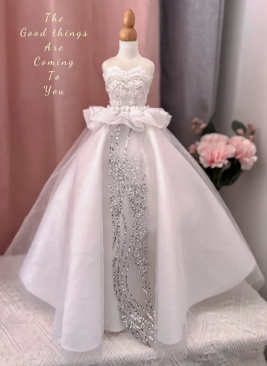 少儿服装设计1/4婚纱设计材料包不含人台