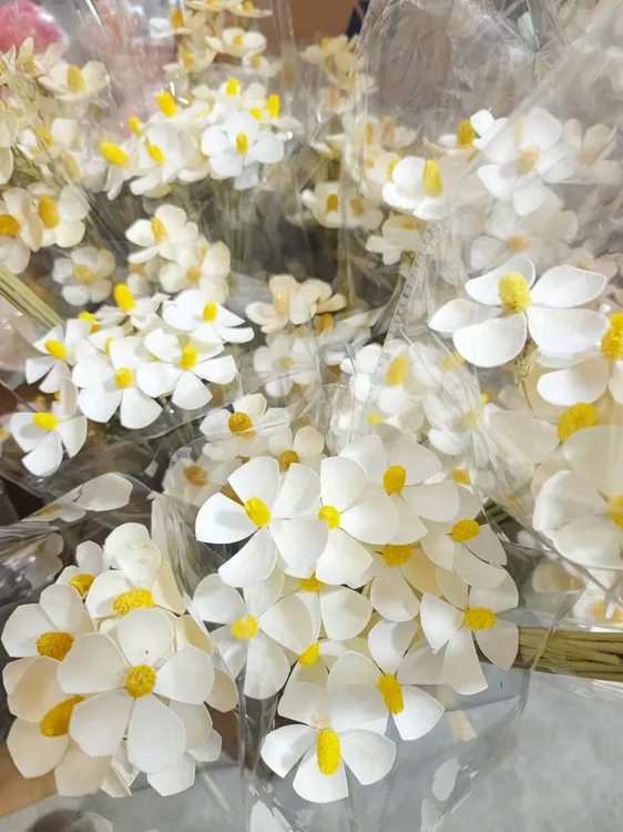 【紫罗兰】云南干花手工花出口小花束居家装饰花环紫罗兰