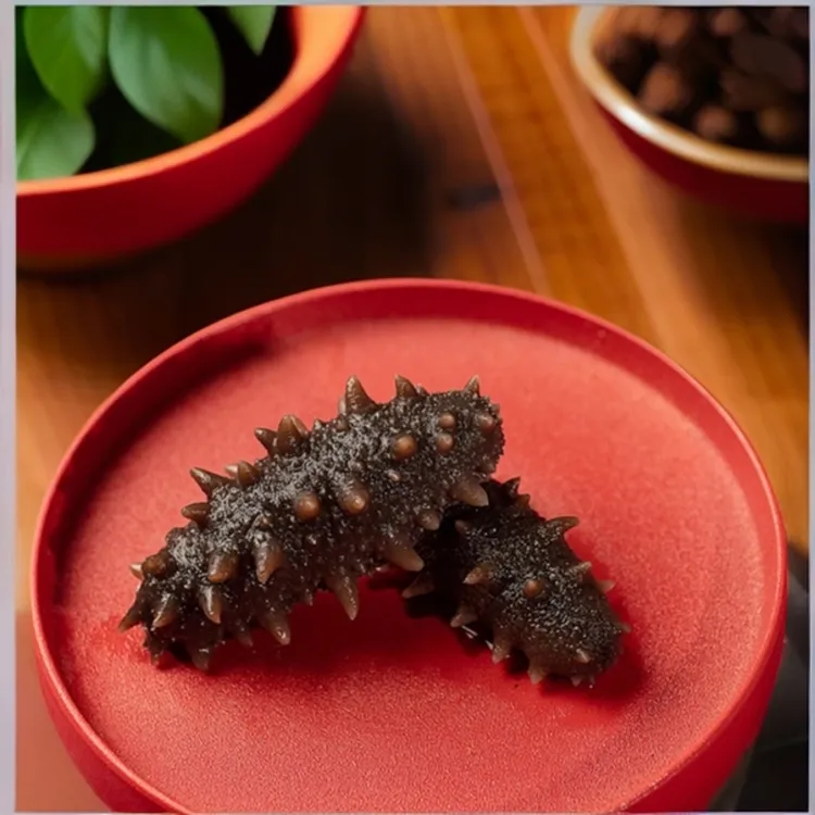 青岛即食海参30-40只左右加两只试吃活参加工包邮 5-7公分左右