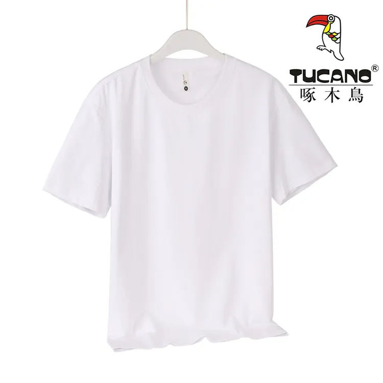 TUCANO/啄木鳥棉体恤男士情侣白色休闲半袖夏季圆领高考毕业季