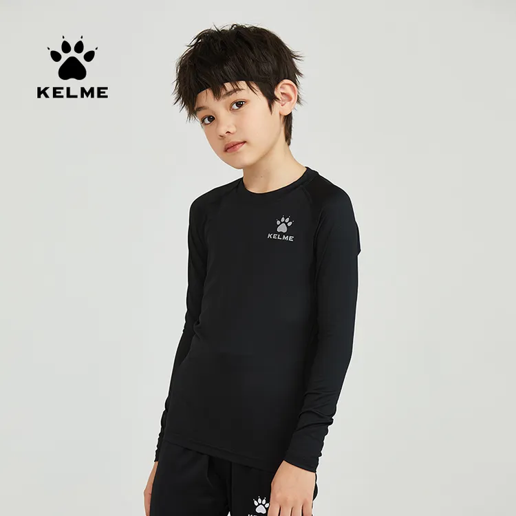 KELME/卡尔美儿童紧身衣秋冬高弹保暖透气速干打底衫训练服【LIVE】
