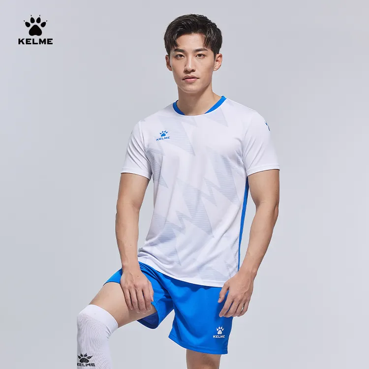 卡尔美旗舰店足球服套装男成人比赛训练短袖运动队服球衣定制BX