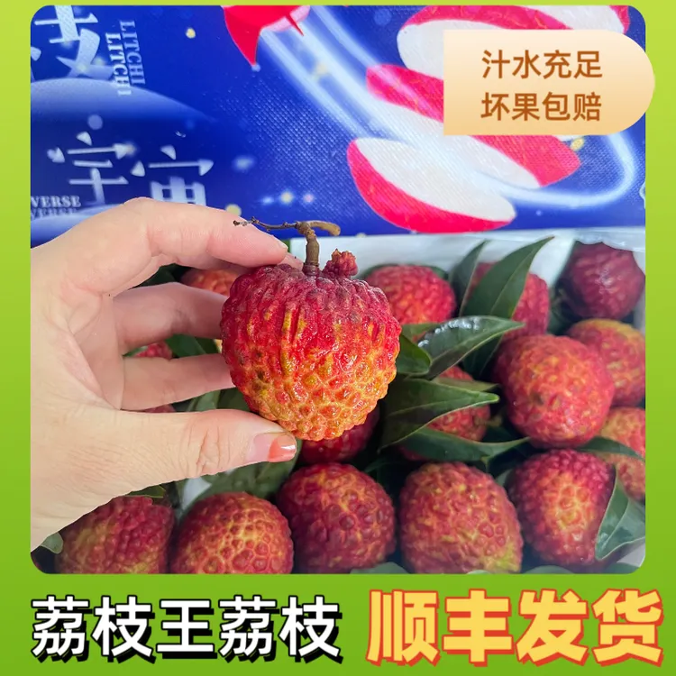 现货当季荔枝王1-3斤装单果35-55克新鲜孕妇当季水果顺丰空运包邮