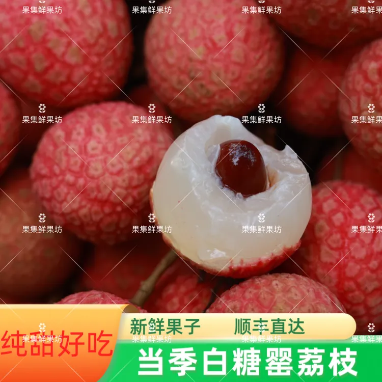 现货当季海南老树白糖罂荔枝新鲜水果1-3斤装纯甜核大顺丰发货