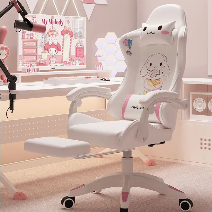 电竞椅电脑椅子家用舒适久坐人体工学女宿舍卧室可躺直播游戏座椅