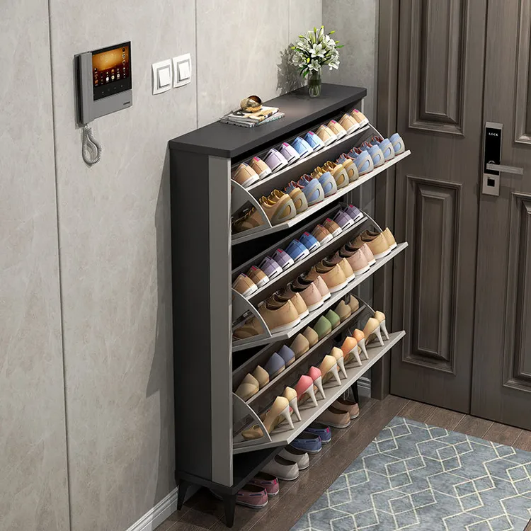 极窄意式超薄鞋柜家用门口2023爆款翻斗收纳靠墙入户鞋架子省空间