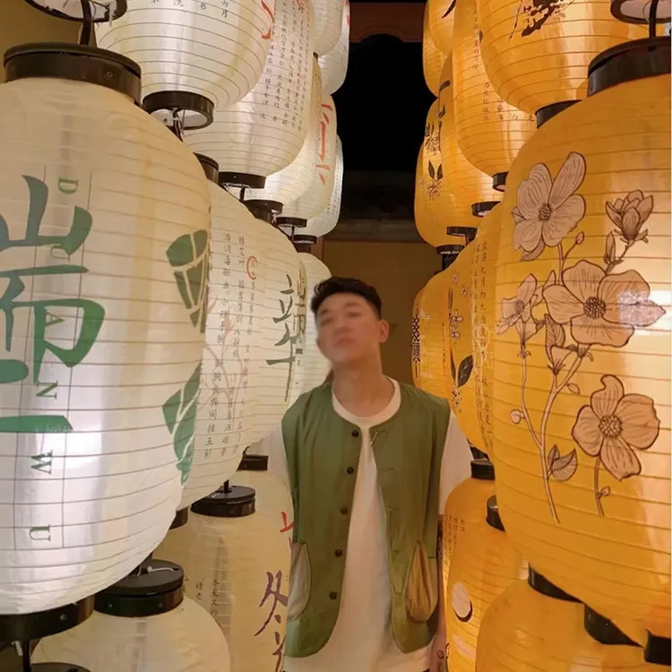 户外防水24节气灯笼定制网红装饰传统古风连串挂饰发光国风灯笼墙