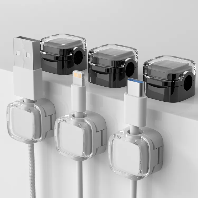 数据线收纳充电线卡扣插座墙上电线卡子固定器走线神器桌面理线器