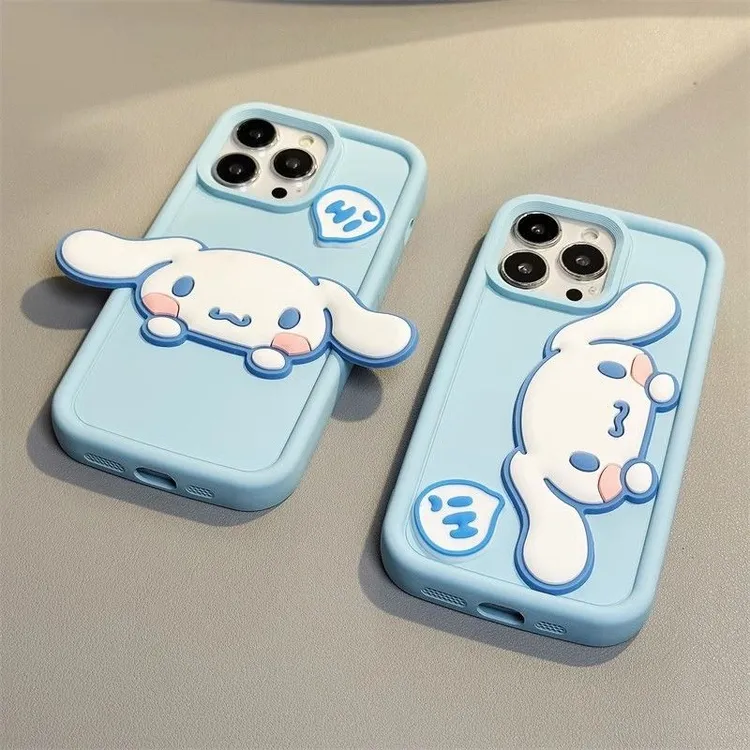夏日卡通可爱玉桂狗苹果13手机壳iPhone14promax立体12全包11女xr