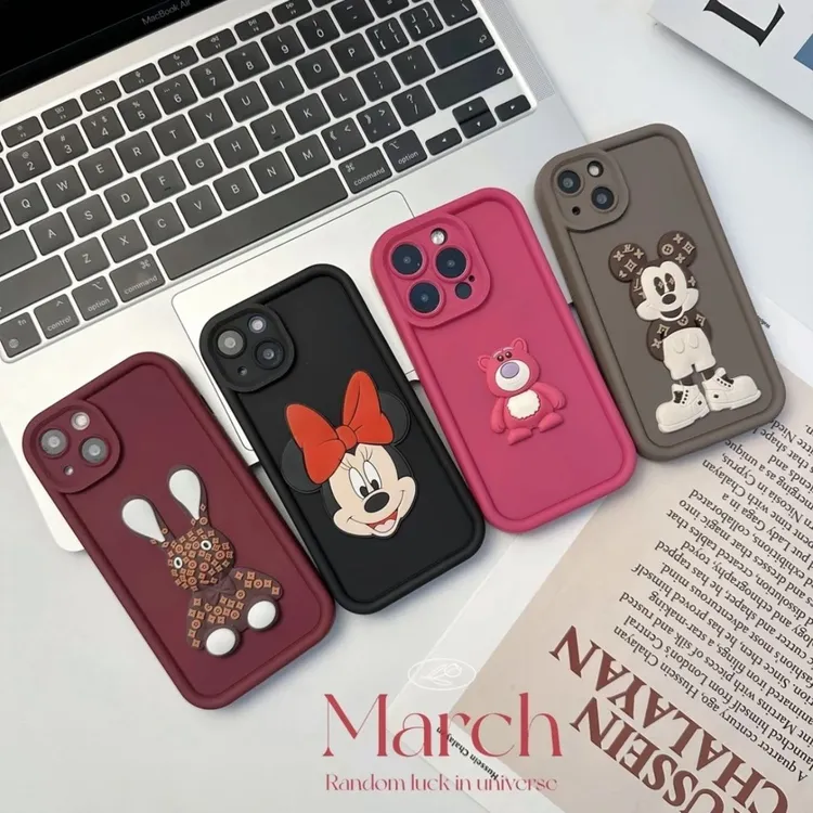 多巴胺软壳苹果15promax手机壳立体iPhone14/13磨砂12全包11防摔x