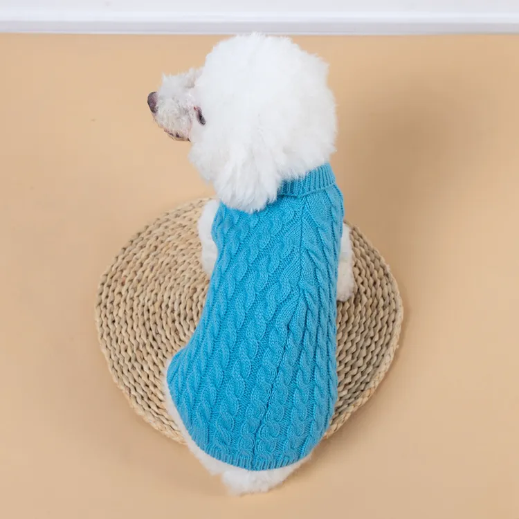 新款秋冬宠物服装泰迪比熊猫咪衣服针织衫休闲保暖狗狗衣服