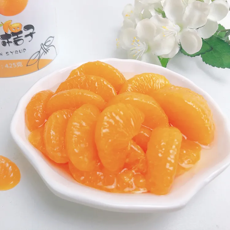 橘子罐头6罐X425g整箱新鲜糖水水果桔子罐头餐饮水果捞午后零食