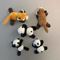 创意卡通小浣熊产品大熊猫冰箱贴大号磁铁家居装饰留言便利磁性贴