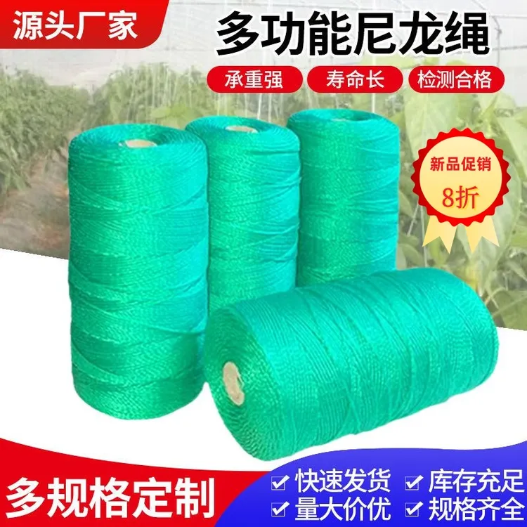 绳子尼龙绳大棚瓜果蔬菜吊秧绳爬藤绳渔网线绳穿引打包绳细绳耐磨