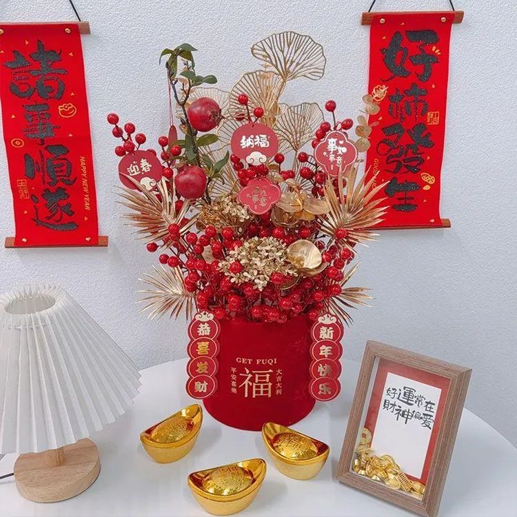 2025新年发财果家具摆件搬家电视柜乔迁之喜装饰客厅婚房结婚礼物