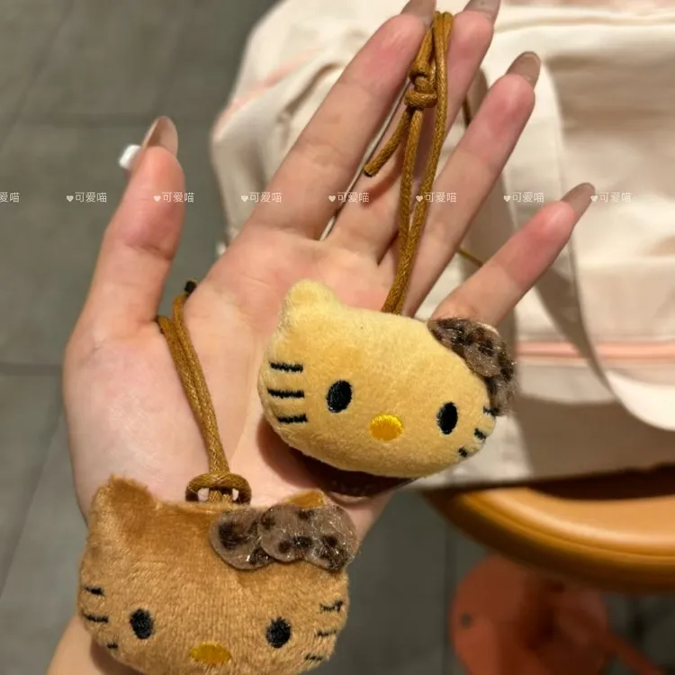 小众豹纹kitty凯蒂猫便携式挂脖眼镜绳子ins太阳镜墨镜挂绳可调节