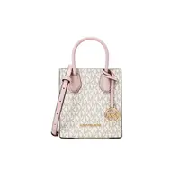 【花花专属】MICHAELKORS MERCER小号琴谱包白色拼粉色新15*6*17cm 35T1GM9C0I