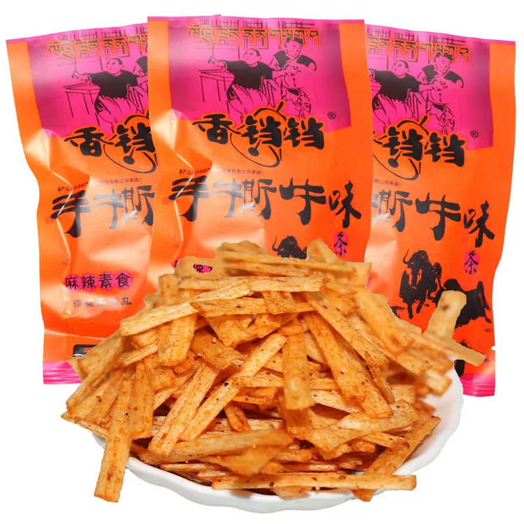 香铛铛手撕牛味辣条18克每包8090童年儿时怀旧零食小时候校园食品