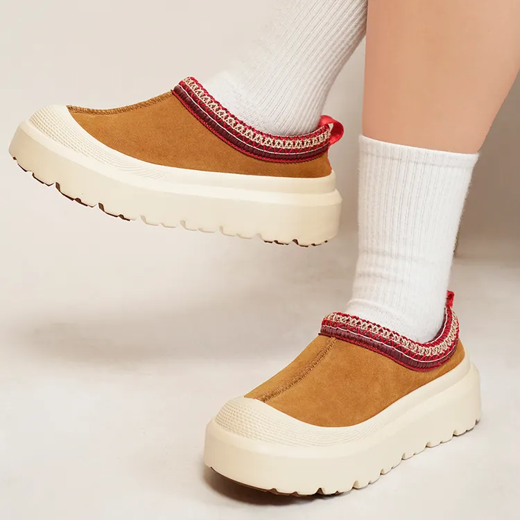 【王博民族风】桑坡羊皮毛一体雪地靴秋冬季休闲防寒保暖搭子一脚蹬