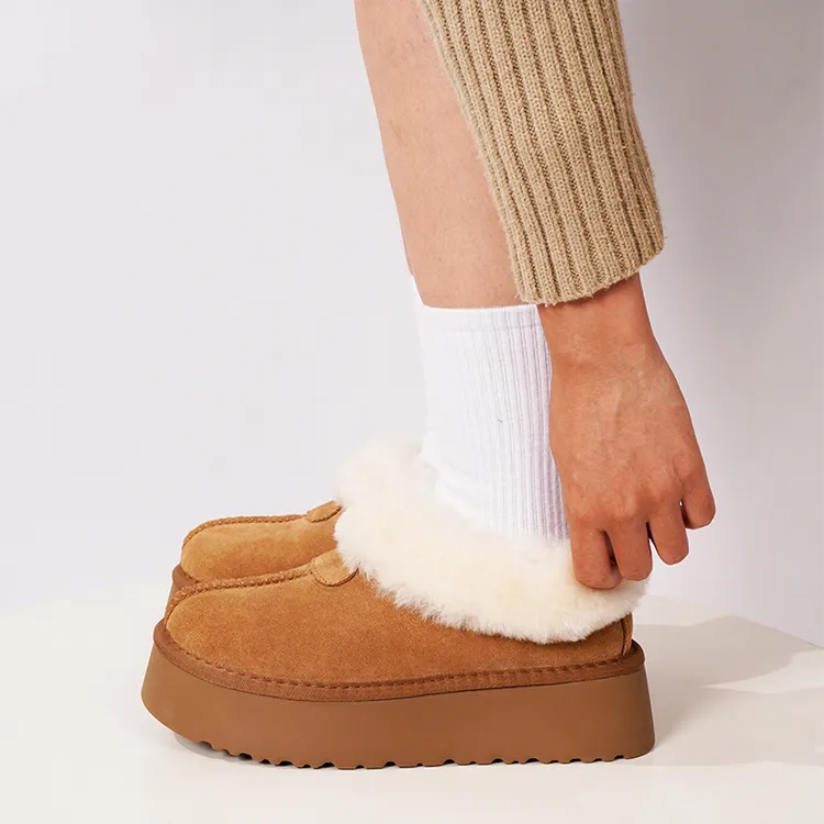 【防滑厚底塔次特】桑坡羊皮毛一体雪地靴冬季保暖搭子防寒经典女款