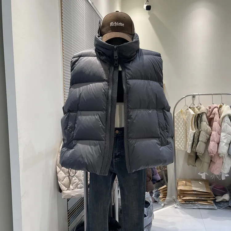 高档羽绒马甲女款爆款2025新款韩版正品宽松显瘦轻薄保暖外穿背心