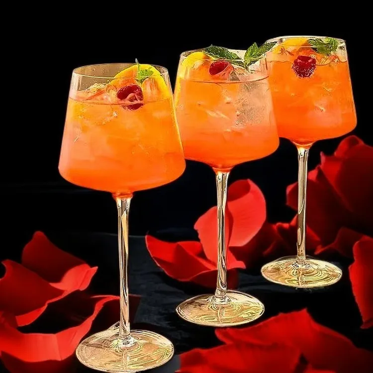 ins风复古玻璃高脚杯酒吧鸡尾酒杯马天尼杯果酒杯特调杯葡萄酒杯