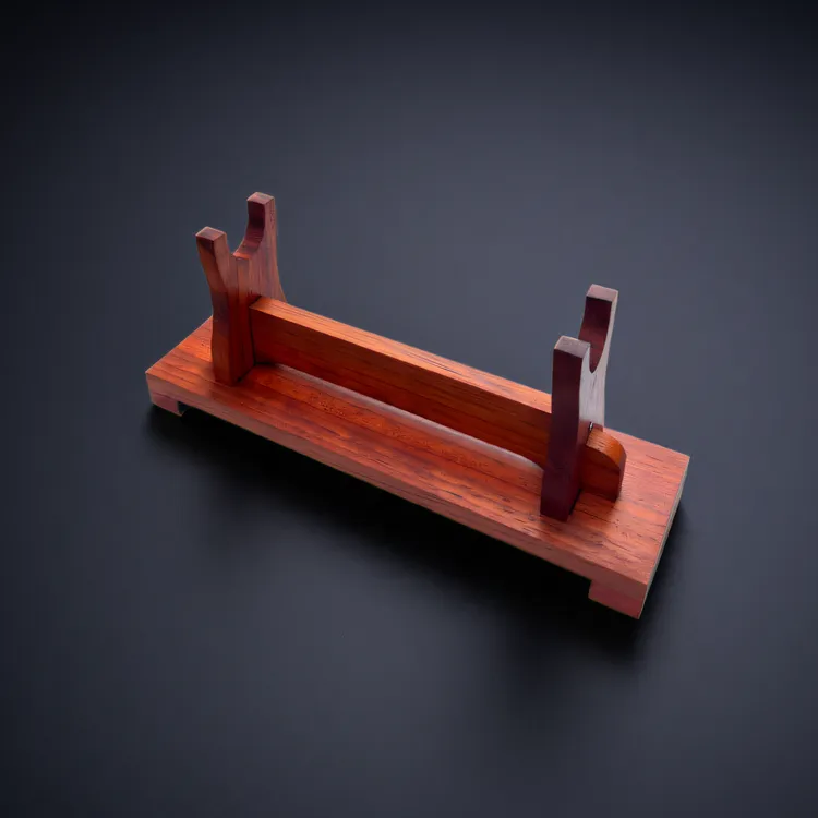 实木微型刀架动漫周边武器展示刀架枪模刀剑展示工艺品萧笛子架