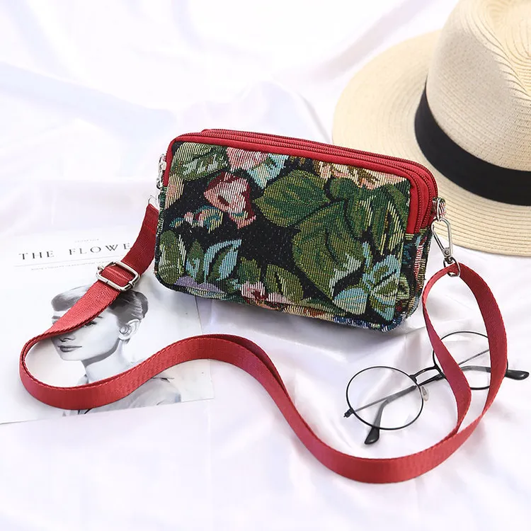 手机包斜挎包单肩包女包百搭休闲中老年妈妈挂脖手拿包包简约便携