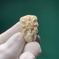 【四六儿】无双•猛犸象牙肉芯料纯手工吞噬三通配饰全品一等冰料