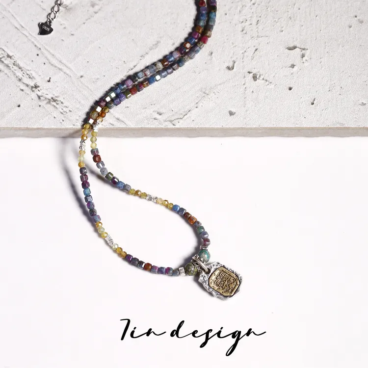 坠链均925银 7in【春碧】原创小众设计新中式国潮手作项链（40+5cm）