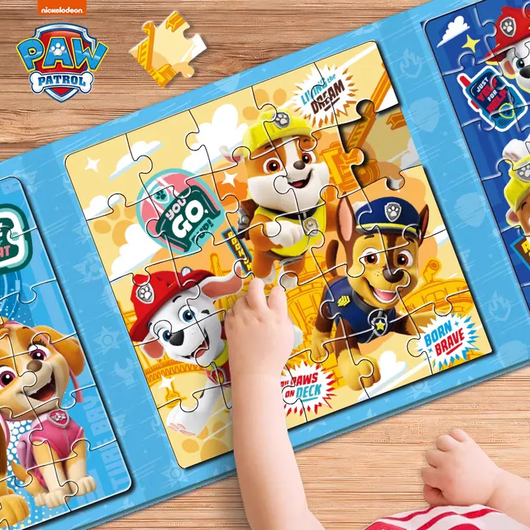 汪汪队益智磁力拼图3到6岁儿童早教磁性平图男孩女孩智力开发玩具