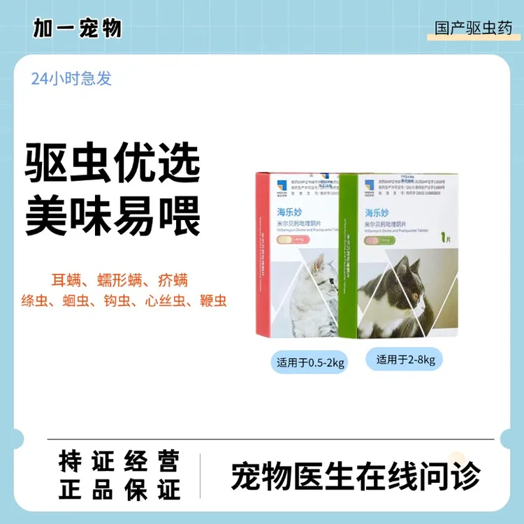HISUN/海正动保猫咪驱虫药体内外驱虫黄金组合海乐妙