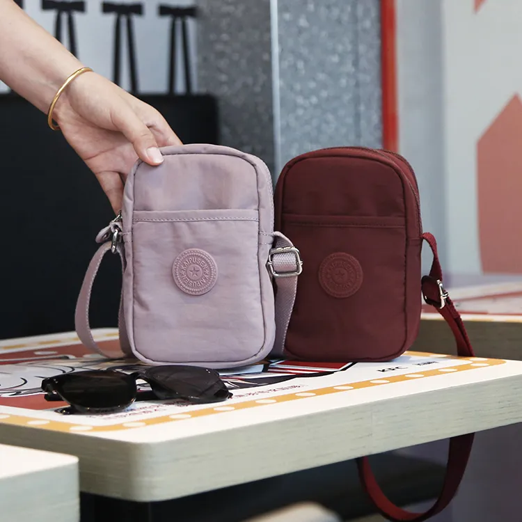 凯普森尼龙帆布单肩斜挎手机包时尚休闲小包包竖款防水百搭