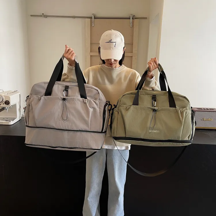 大容量短途旅行袋扩展可套拉杆多功能包行李收纳健身运动瑜伽游泳