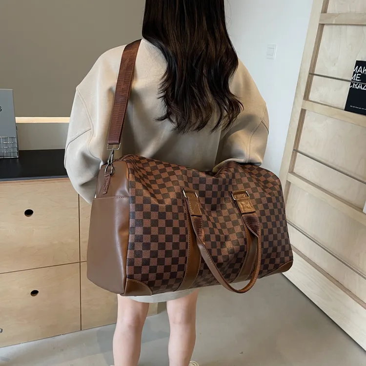 手提包旅行包男超大容量短途出差商务包女旅游行李袋健身包收纳包