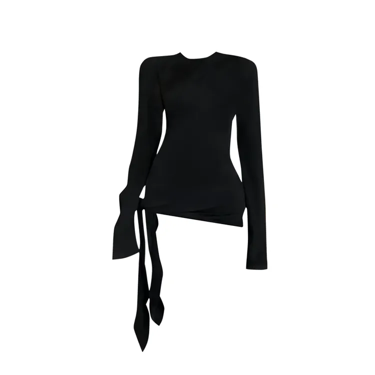 艺等现货~磨毛弹力内搭长袖T恤女上衣秋季辣妹时尚穿搭打底衫上衣