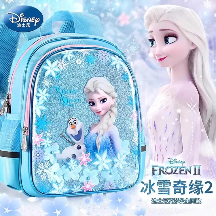 迪士尼幼儿园书包女孩超轻入学大中小班女宝宝3-6岁儿童双背肩包5