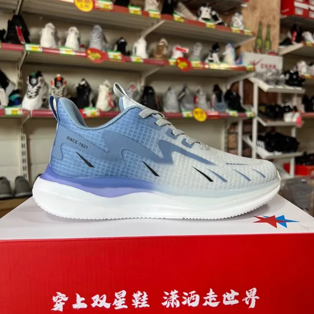 男鞋2024秋季新款运动休闲跑步鞋男女网面透气防滑U437839
