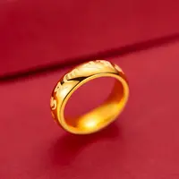 合金戒指 闭口六字戒指1