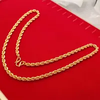 合金项链 麻花项链